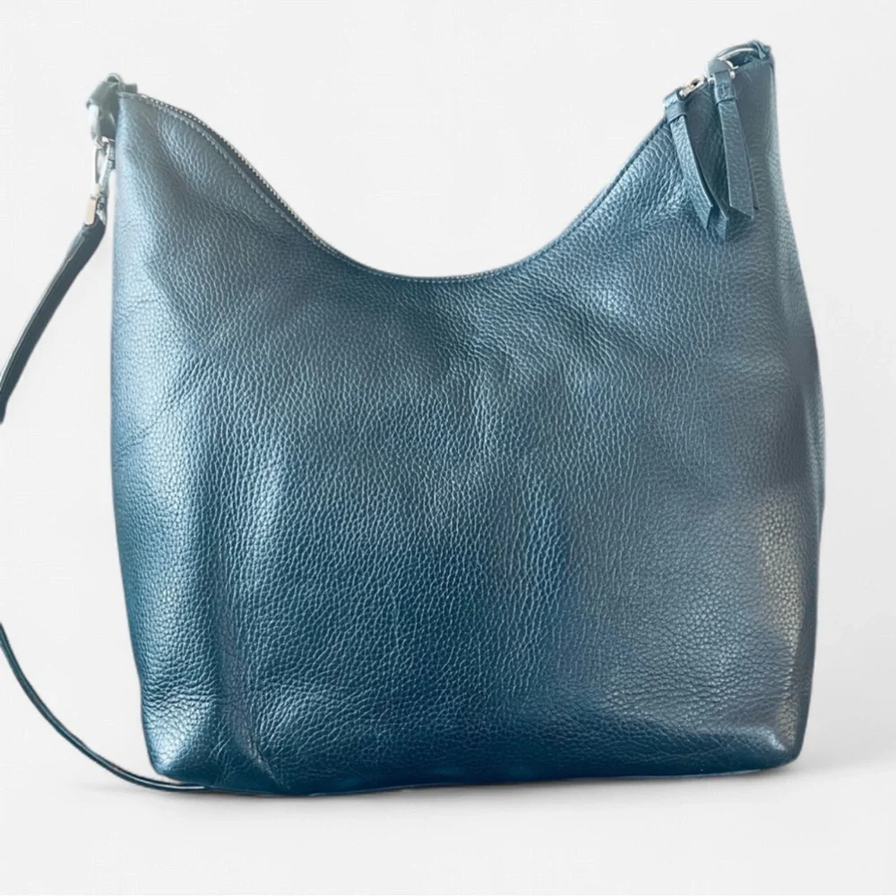 kate spade Black Pebbled Leather Hobo with Gold Hardware